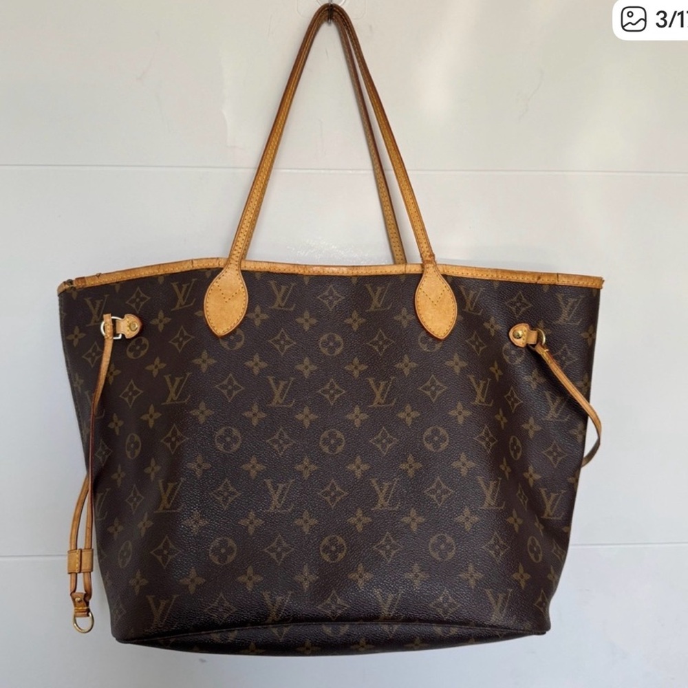 Louis Vuitton Brown Monogram Canvas Tote with Vachetta Trim